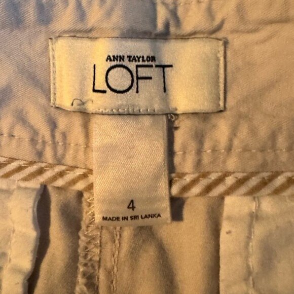 Ann Taylor Loft Women’s Chino Shorts Size 4 Classic Preppy Y2K Academia - Picture 4 of 5